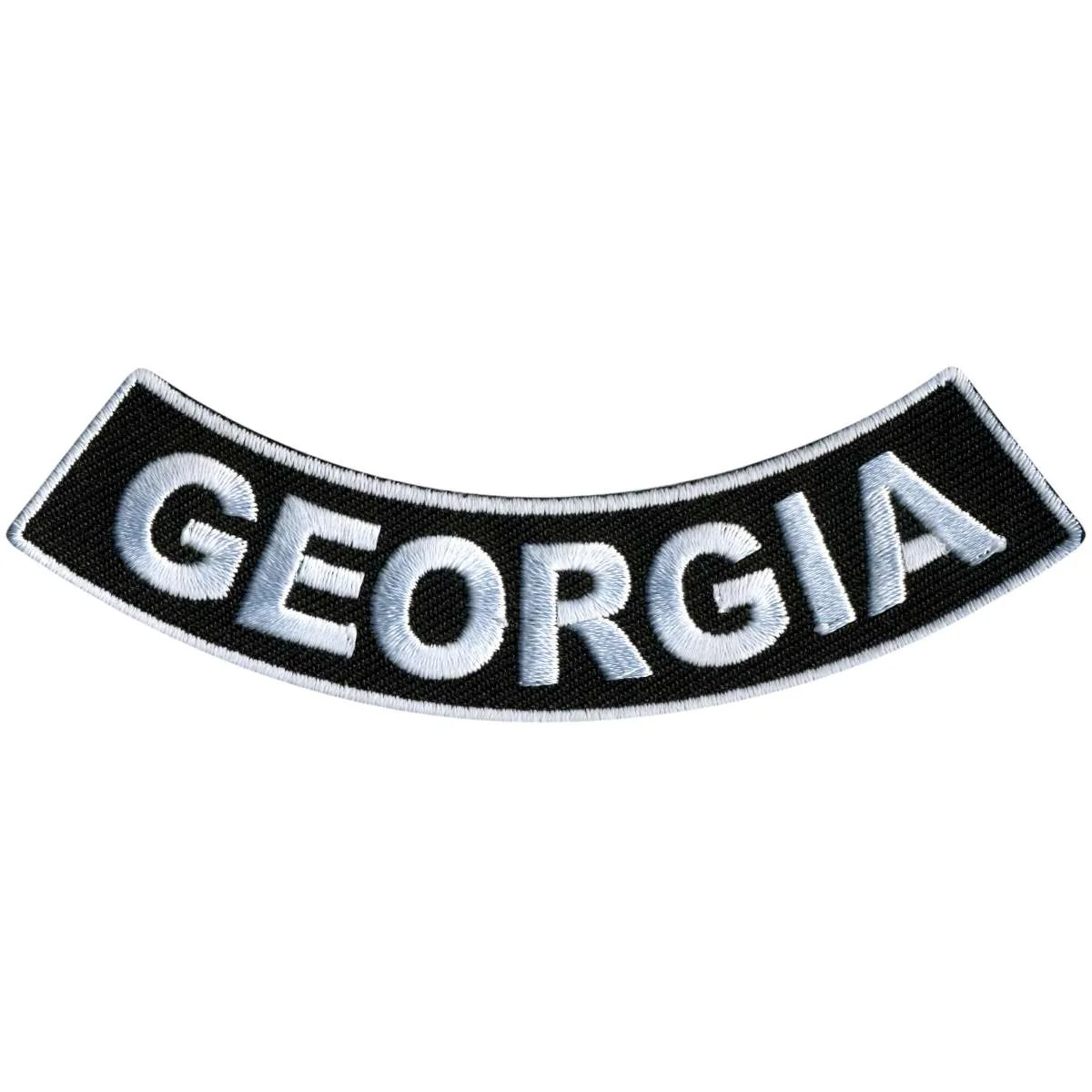 Stylish Hot Leathers Georgia 4 X 1 Bottom Rocker Patch PPM5020 Flexible