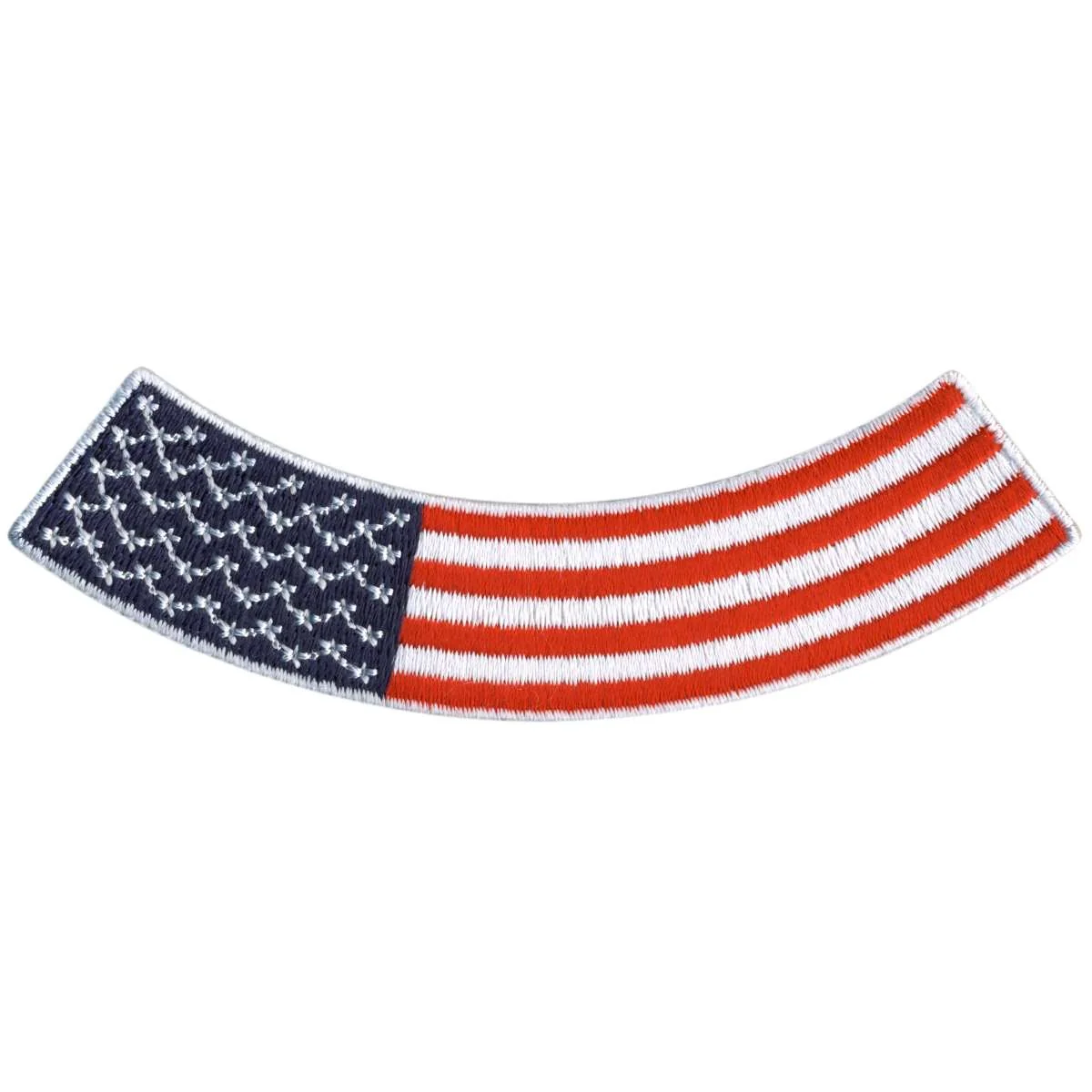 Fast Hot Leathers American Flag 4 X 1 Bottom Rocker Patch PPM5160 Superior