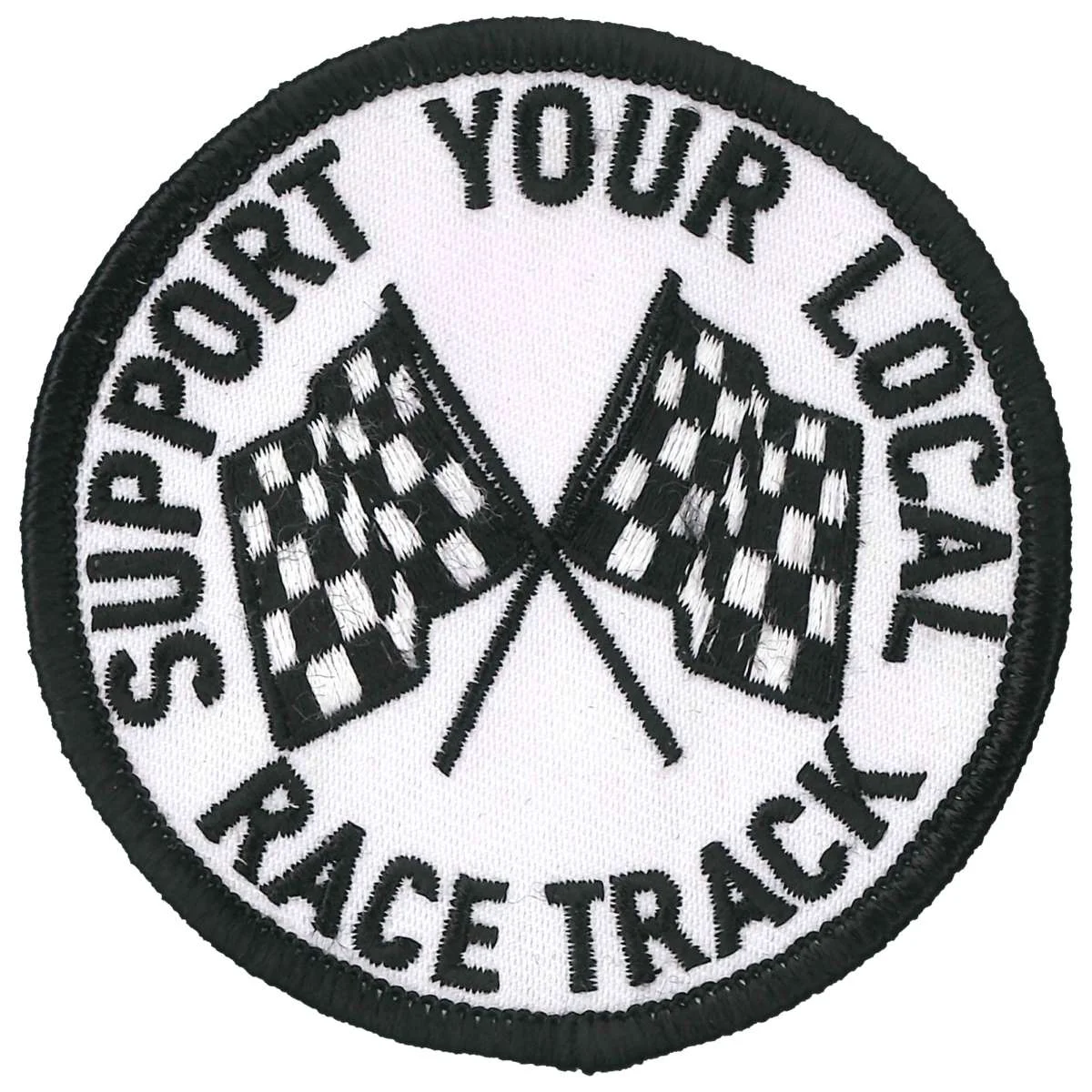 Breathable Hot Leathers Support Your Local Racetrack 3 Patch PPL9871 Sophisticated