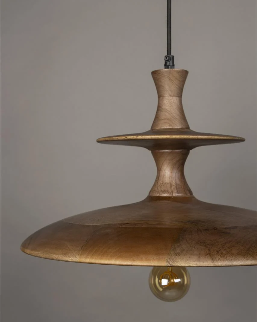 Eco-Friendly Pendant Light Cath Walnut- Large Durable