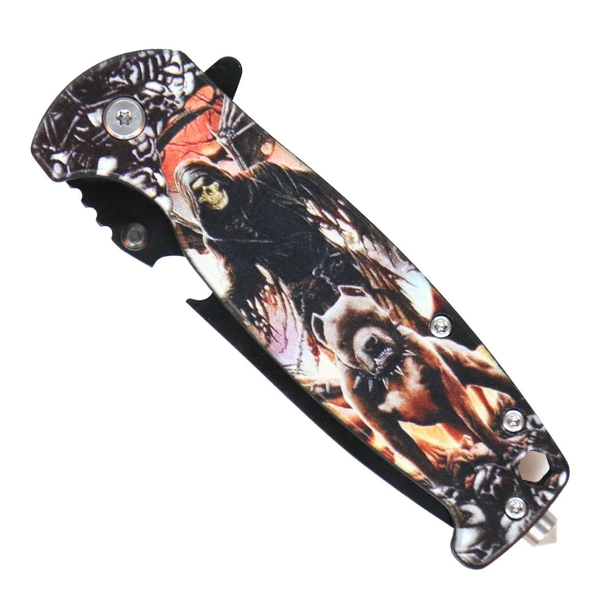 Breathable Hot Leathers Skeleton and Freind Knife KNA1177 Top-Quality