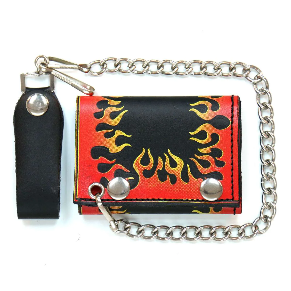Easy-to-Use Hot Leathers Flame Wallet Tr-Fold Wallet WLB1003 Trusted