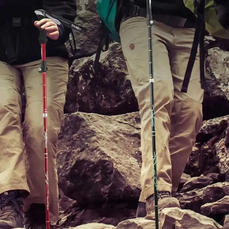 Superior Adjustable 5-Section Trekking Poles – Ultralight Foldable Hiking Sticks for Camping Outdoor Walking Specialty