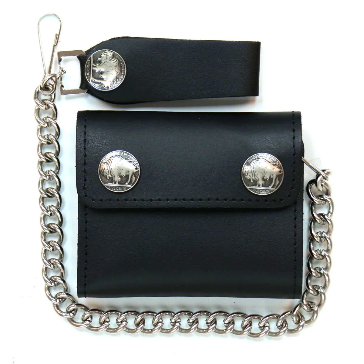 Environmentally Friendly Hot Leathers Buffalo Nickel Bi-Fold Wallet WLA1001 Secure