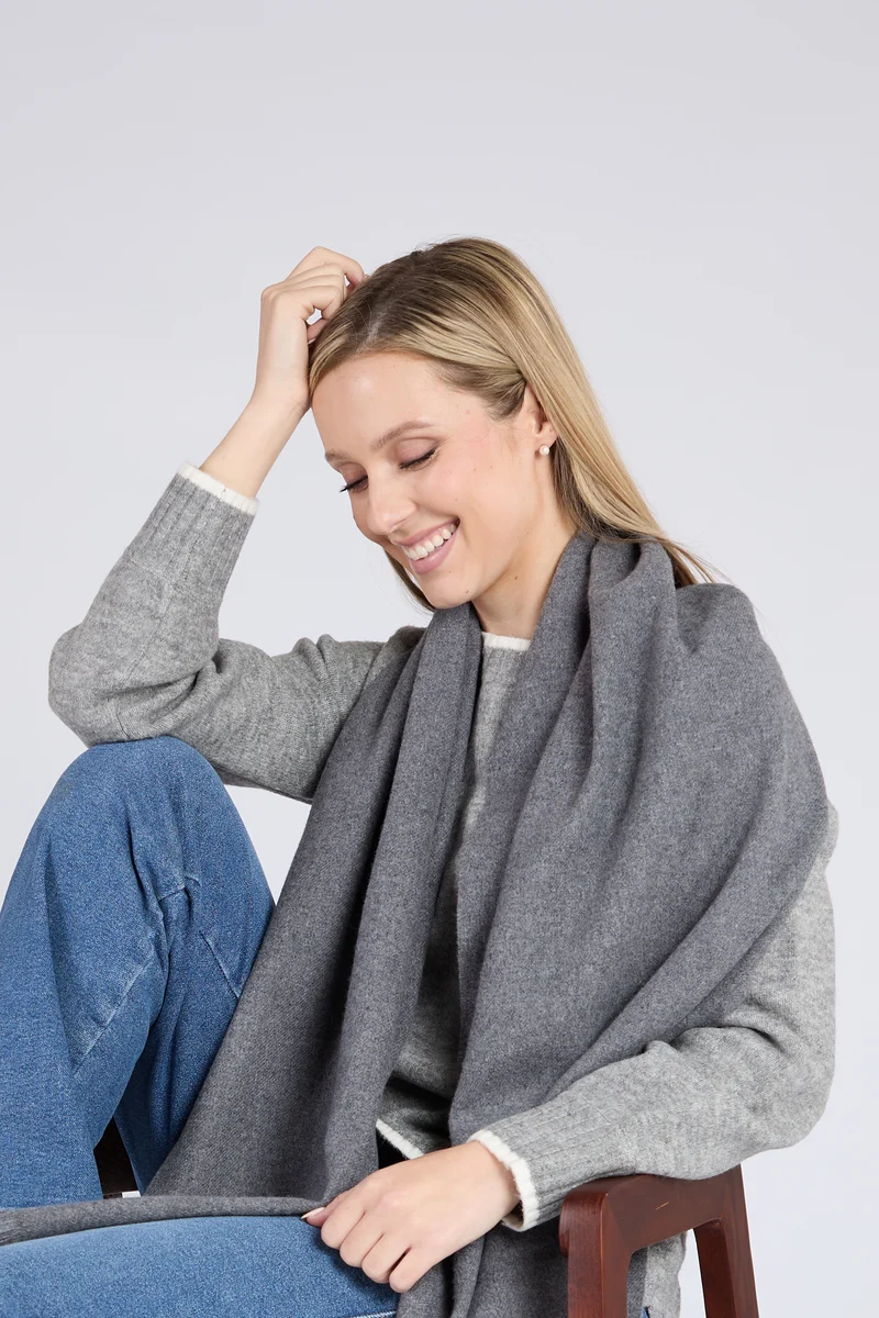 Genuine Foxford Oxford Fine Wool Cashmere Blend Scarf World-Class