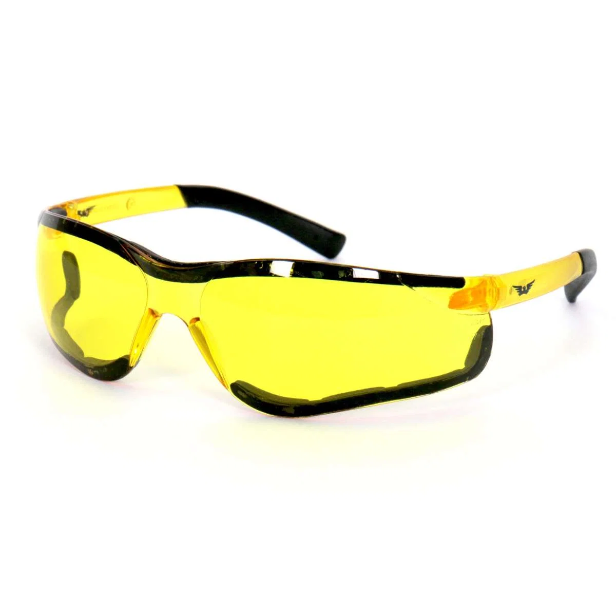 Smart Hot Leathers Safety Wings Sunglasses with Yellow Lenses SGF1067 Luxury