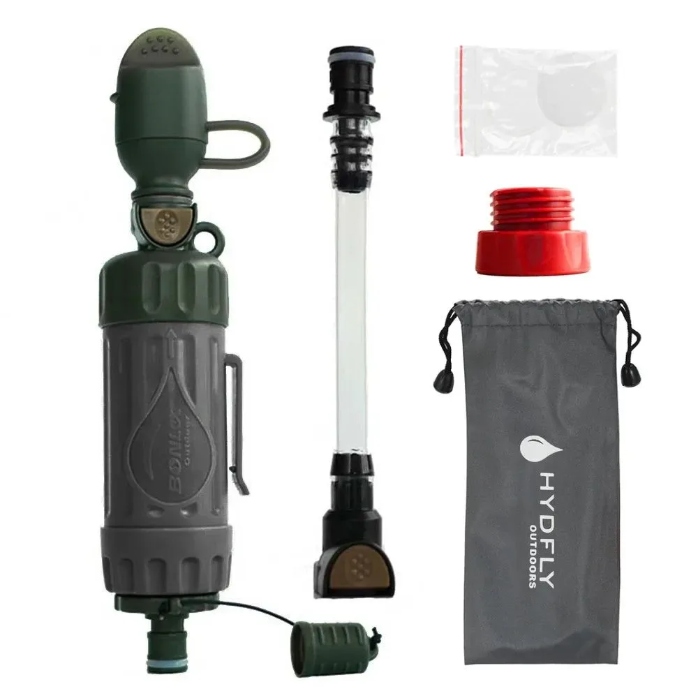 Fast Portable Water Filter Straw – 0.01 Micron Hollow Ultrafiltration Purifier 1000L Capacity for Camping Hiking Emergency Convenient