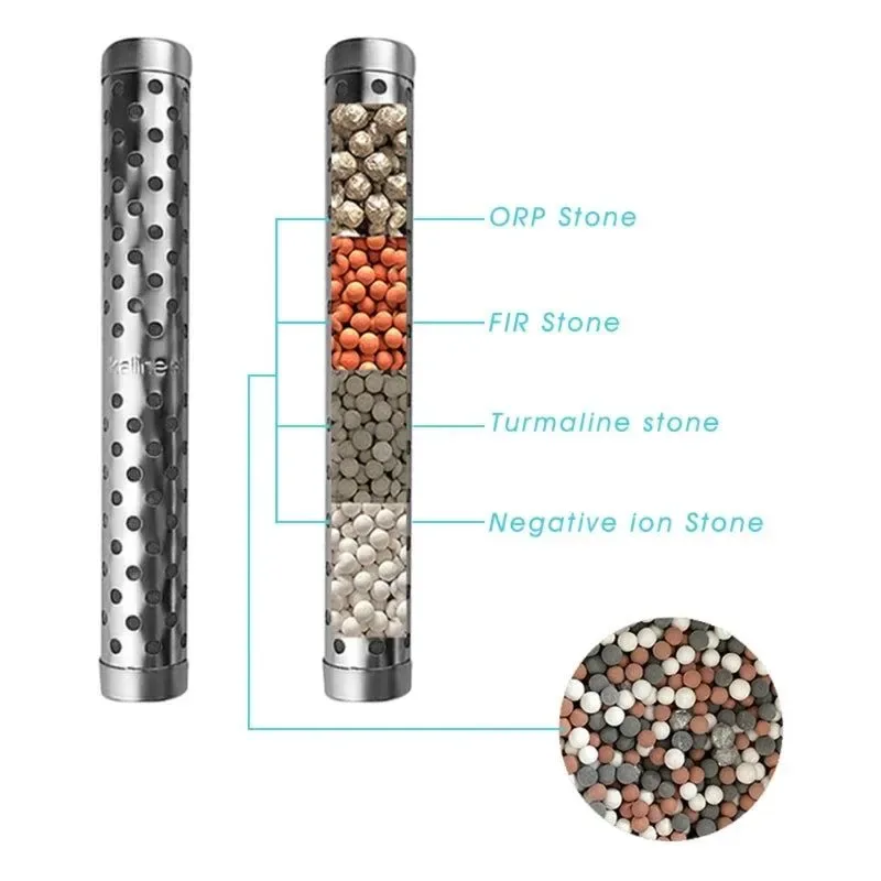 Flexible Portable Alkaline pH Water Filter Stick – Hydrogen Mineral Purifier with ORP Tourmaline Stones for Healthy Hydration Reusable