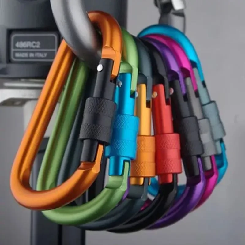 Organic 5PCS Aluminium Alloy Carabiner Clip Set for Outdoor and Daily Use Effective