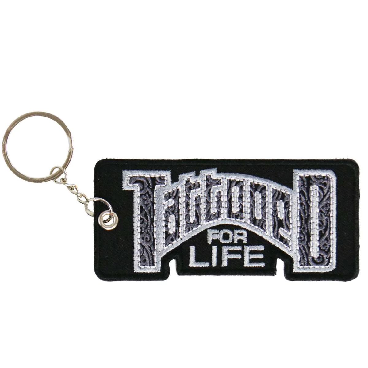Safe Hot Leathers Tattooed For Life Embroidered Key Chain KCH1042 Unique