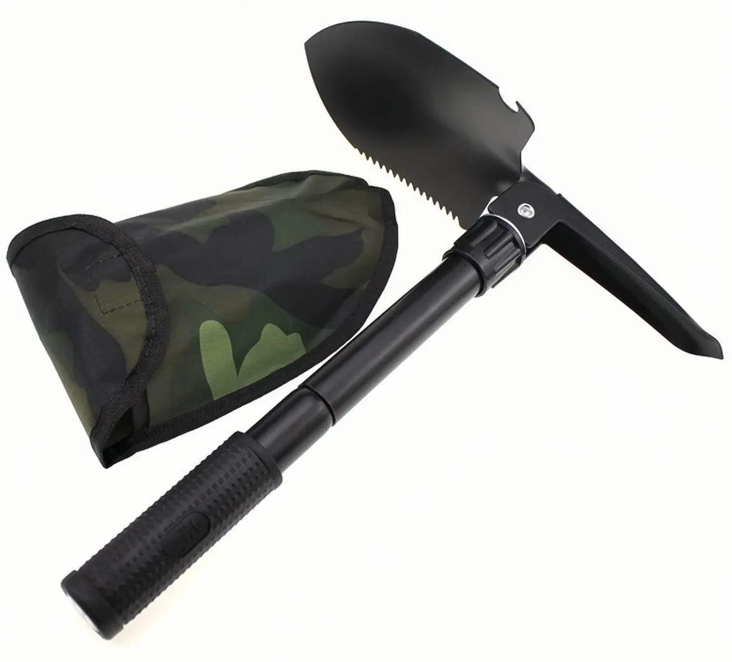 Exclusive Multifunction Camping Shovel - Survival Folding Shovel for Military Tactical Use Hiking and Gardening User-Friendly