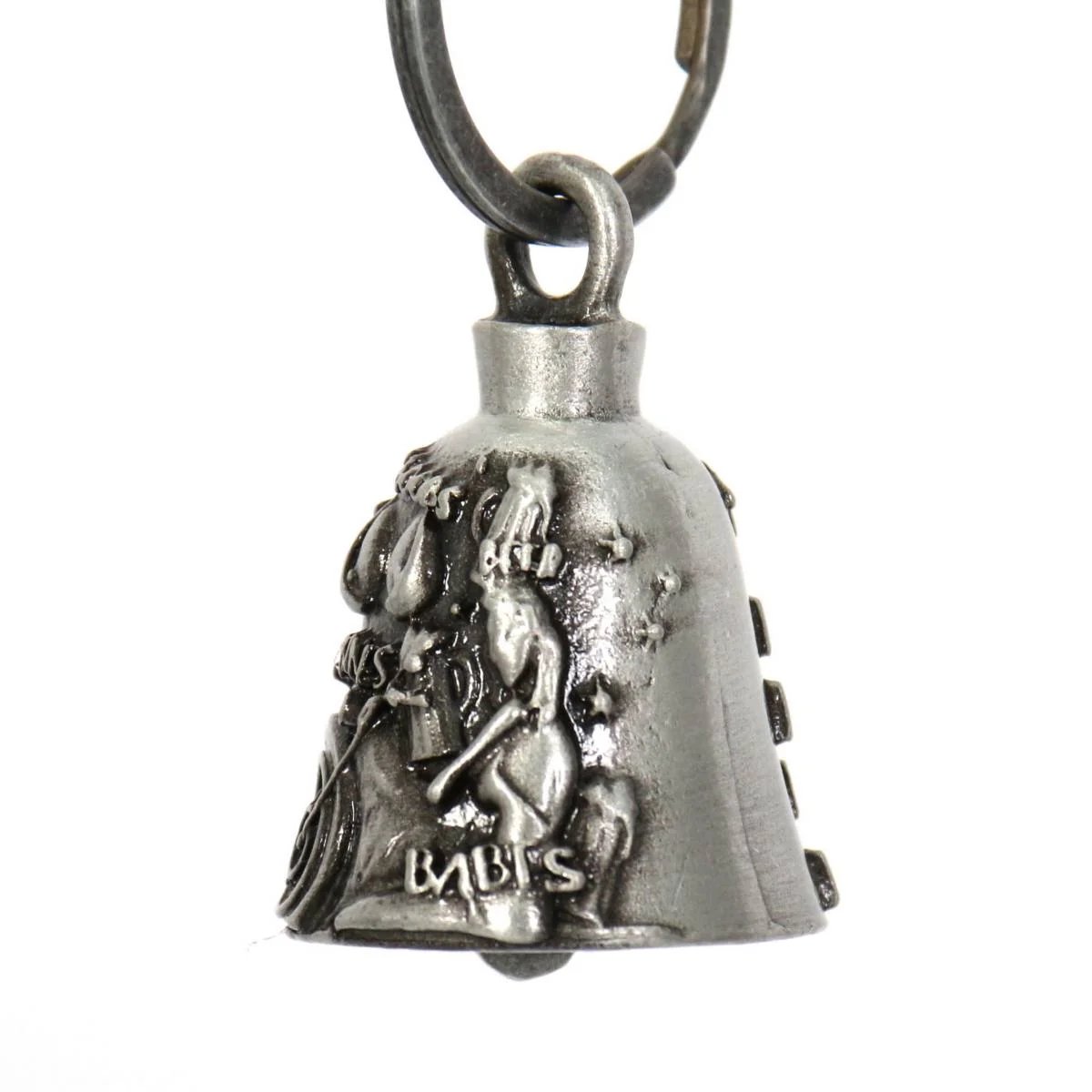 Fast Milwaukee Leather MLB9021 'Biker Boobs - Beer Babes' Motorcycle Good Luck Bell Key Chain Accessory for Bikers Official