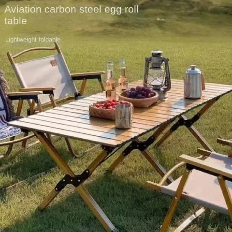 Pure Outdoor Folding Picnic and Camping Table and Chairs Set Smart