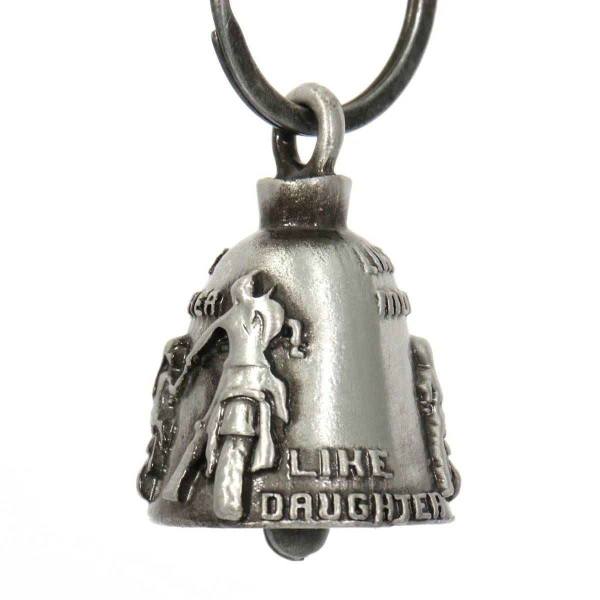 Smooth Milwaukee Leather MLB9041 'Like Mother-Like Daughter' Motorcycle Good Luck Bell Key Chain Accessory for Bikers World-Class