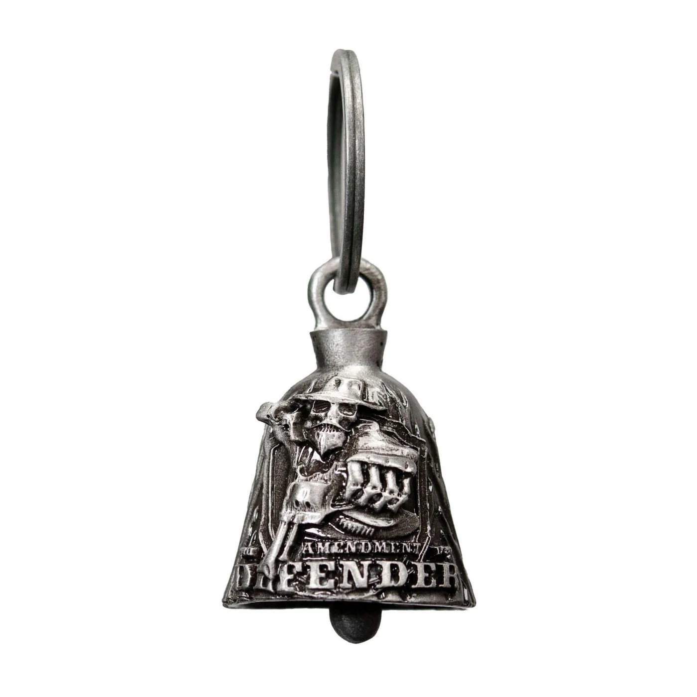 Original Design Milwaukee Leather MLB9051 '2nd Amendment Defender' Motorcycle Good Luck Bell Key Chain Accessory for Bikers Selected