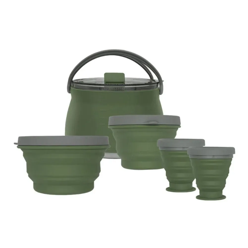 Unique Silicone Folding Boiling Water Pot with Handle Leak-Proof Food-Grade Camping Teapot for Outdoor Travel and Household Use Dependable