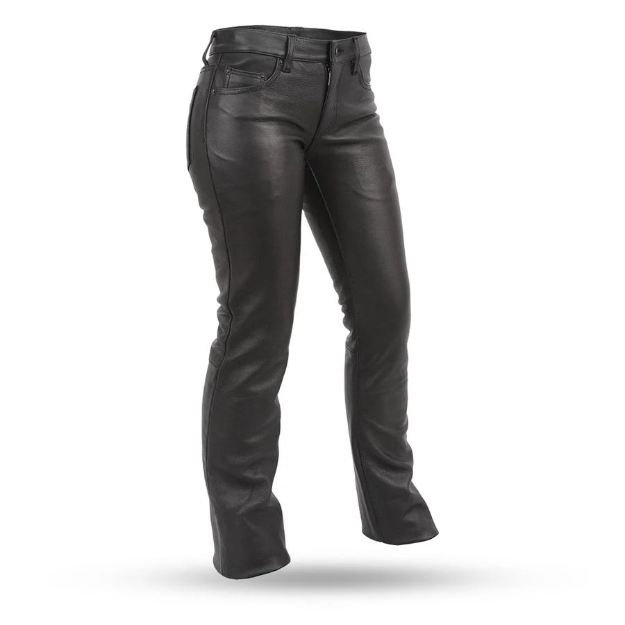 Clean First Manufacturing FIL710CFD Women s Black Alexis Leather Pants User-Friendly