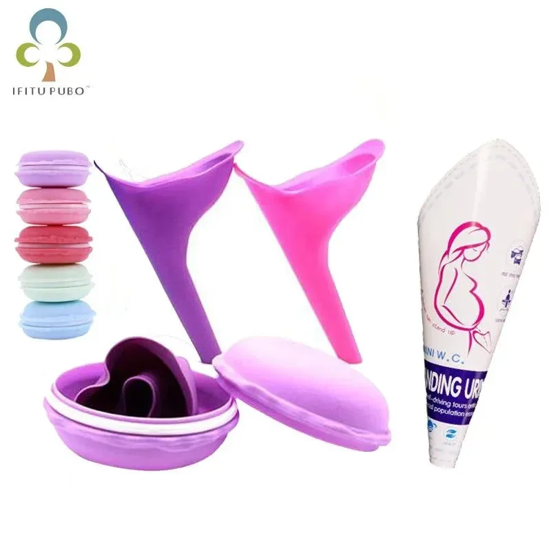 Flexible Women's Outdoor Travel Urinal - Portable Female Urination Device for Camping and Travel Functional