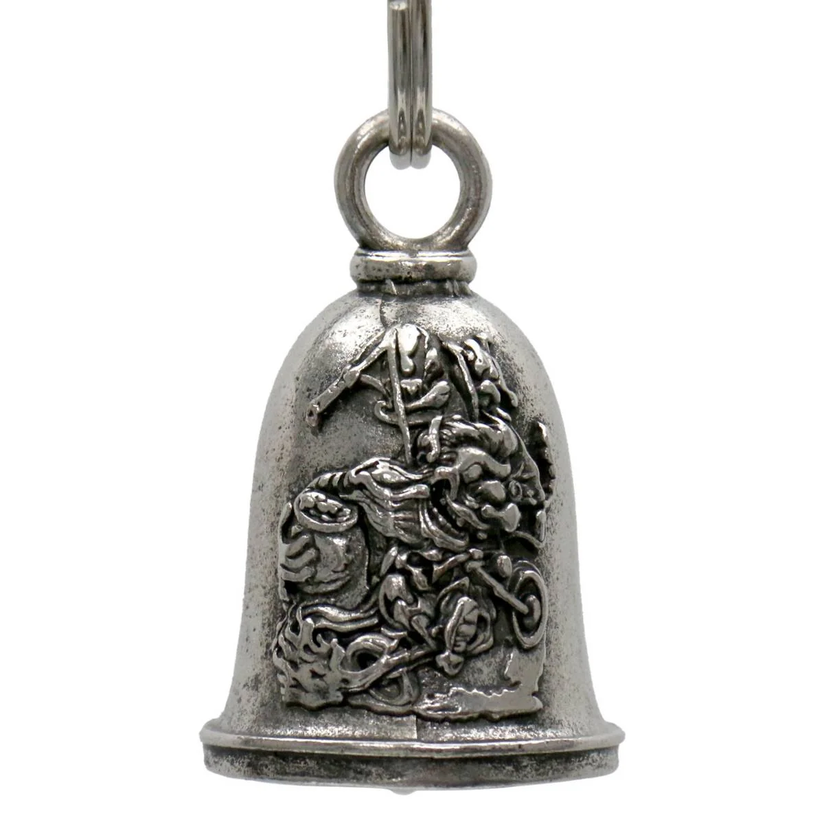 Next-Generation Milwaukee Leather MLB9116 Leprechaun Motorcycle Good Luck Bell w Key Ring-Key Chain Accessory for Bikers Safe