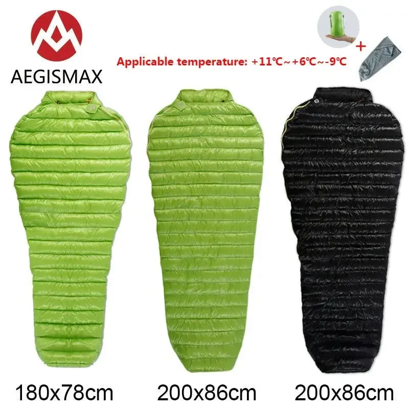 Easy-to-Use Outdoor Adult Portable Camping Double Sleeping Bag - Three-Season Ultra-Light 95 Goose Down Trendy