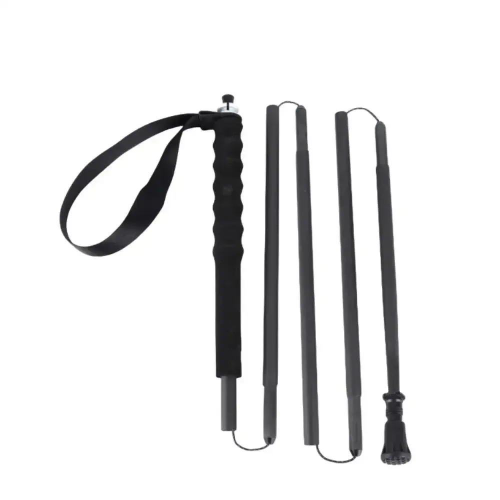 Contemporary Ultra-Light 115g Carbon Folding Trekking Pole Collapsible Hiking Stick for Mountain Climbing Durable