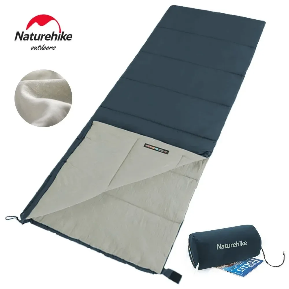 Unique Naturehike Waterproof Camping Envelope Sleeping Bag – Silk Fill Splicing Double Spring Autumn 190×75cm Carefully Designed
