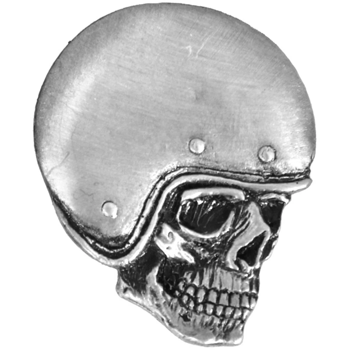 Premium Milwaukee Leather MLP9265 Skull Racer Pin For Jackets Vest Hats and Clothing Natural