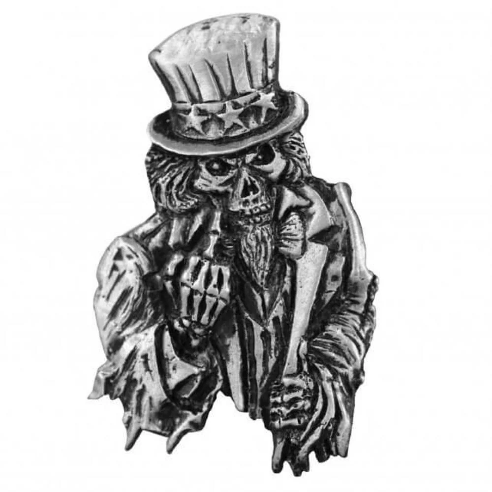 Premium Material Milwaukee Leather MLP9273 Uncle Sam Poster Pin For Jackets Vest Hats and Clothing Smooth