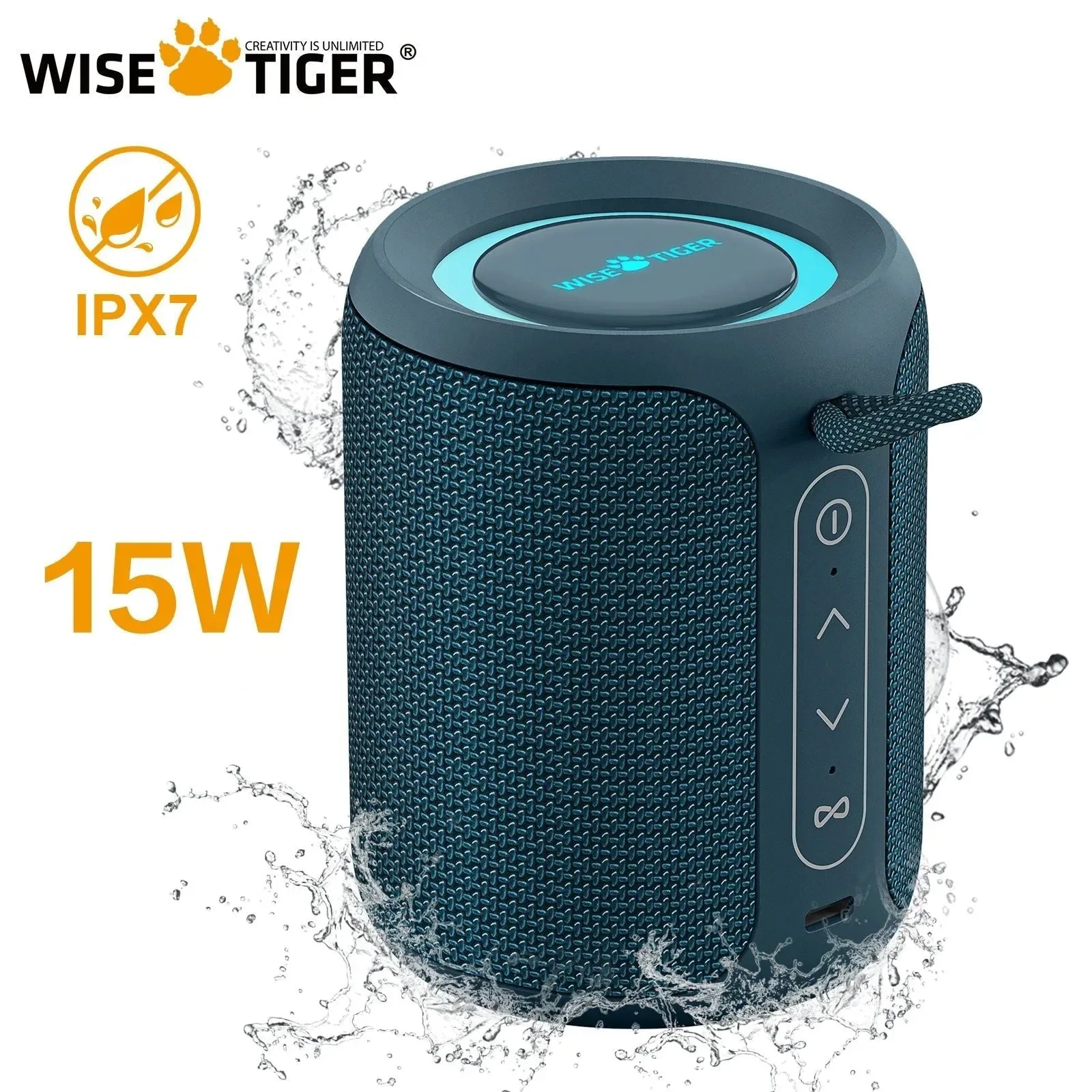 High-End P1S Mini Portable Bluetooth Speaker 15W IPX7 Waterproof Sound Box with Bass Boost and TWS Dual Pairing WISETIGER P1S Mini Portable Bluetooth Speaker IPX7 Waterproof Sound Box Bass Boost TWS Connection Dual Pairing BT5.3 15W RGB Lights Wireless Speakers for Outdoor and HomeWISE TIGER P1S Mini Portable IPX7 Waterproof Bluetooth Speaker your companion for enjoying music outdoors and at home Trusted