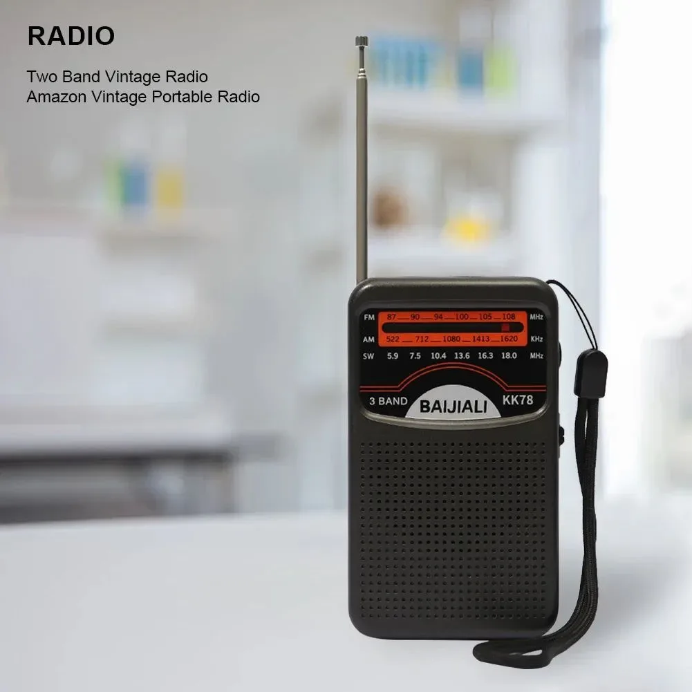 Luxury Portable Dual Band Digital Radio - SW AM FM with Built-In Speaker and Telescopic Antenna for Indoor and Outdoor Emergency Use World-Class