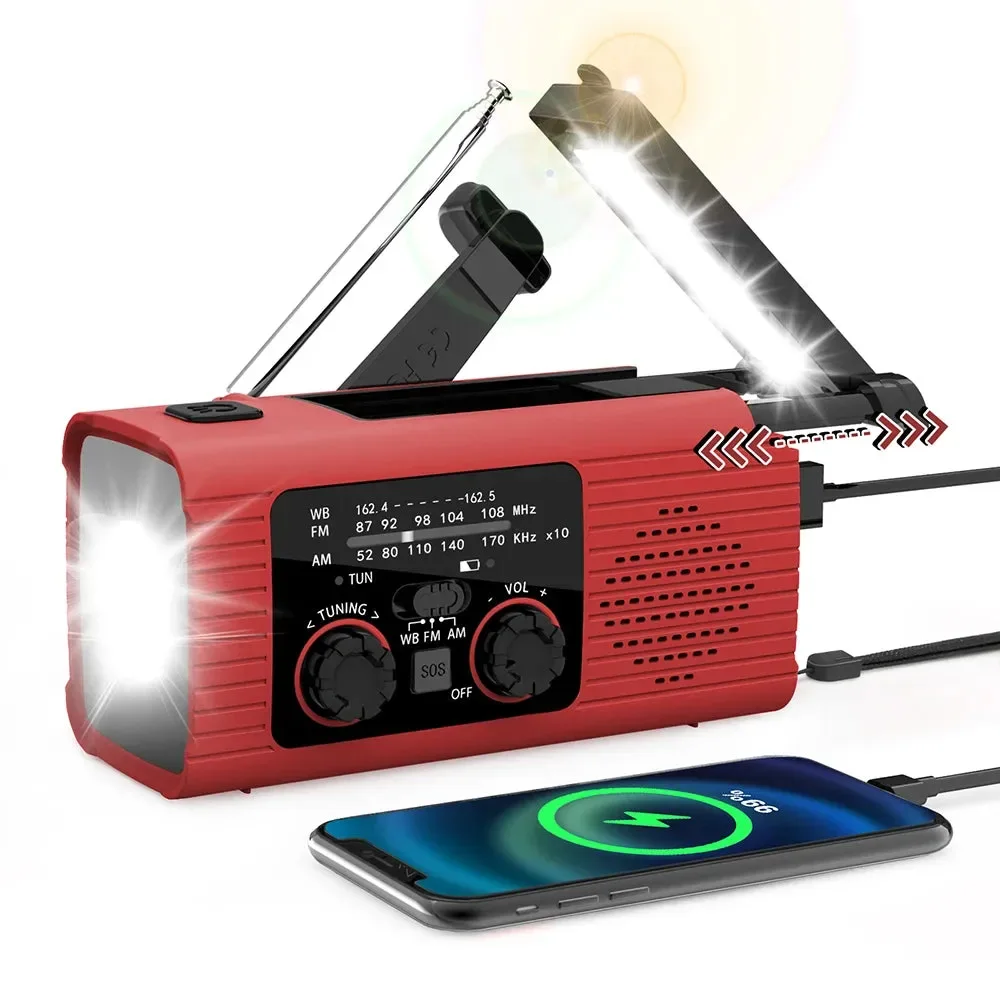 High-Quality Rechargeable Emergency Light with Radio Function - Solar Charging Flash LED Strong Flashlight for Outdoor Emergencies Rechargeable electric light radio function emergency light solar charging flash LED outdoor emergency light strong flashlight Optimized