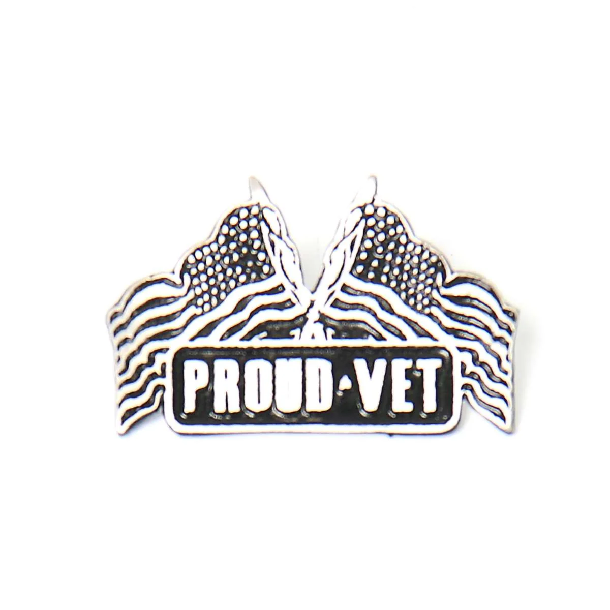 Secure Milwaukee Leather MLP9245 Proud Vet Pin For Jackets Vest Hats and Clothing Fine Crafted