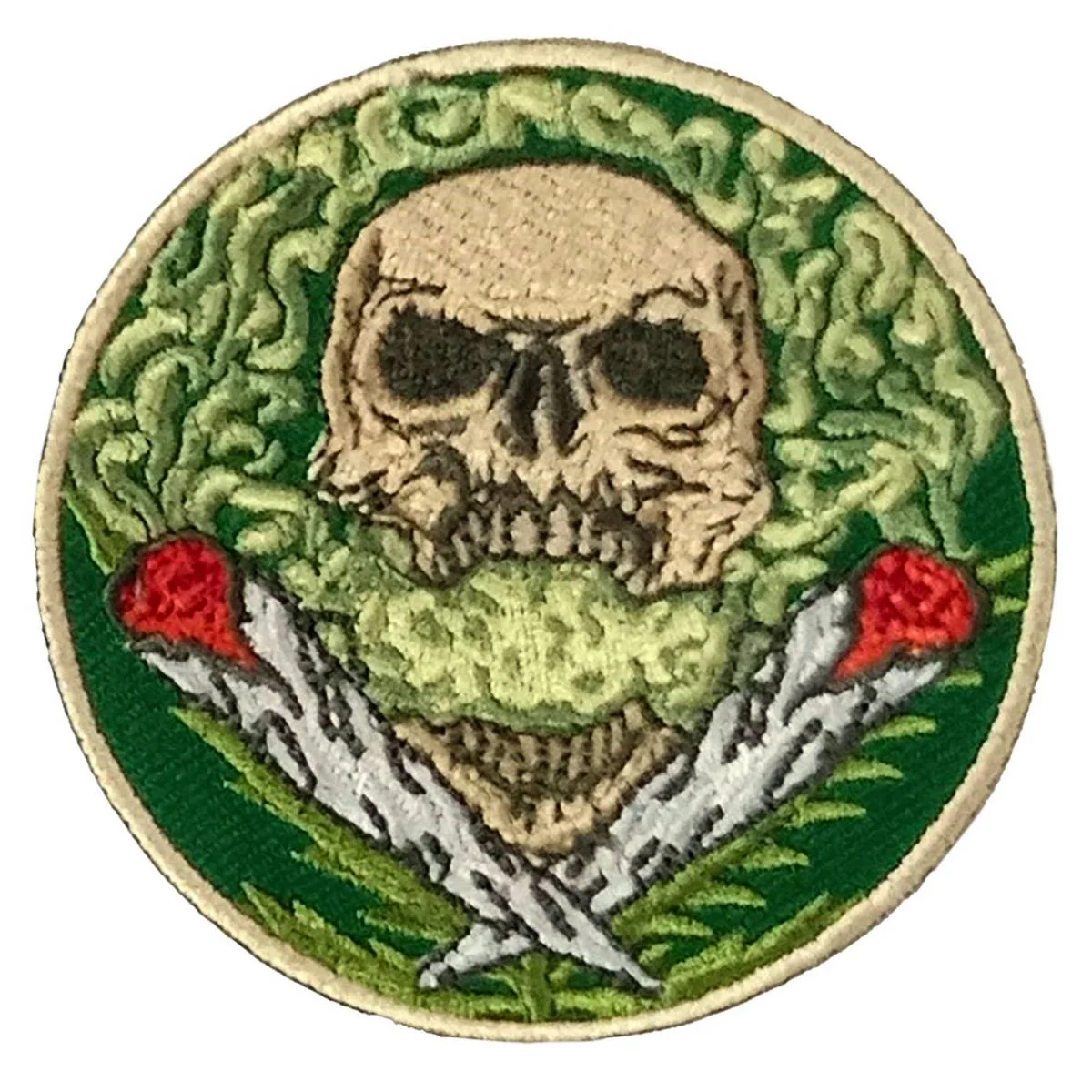 Practical Hot Leathers Pot Skull 3 X 3 Embroidered Patch PPQ2380 Dependable