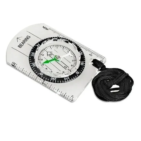 Sophisticated All-In-One Outdoor Hiking Camping Baseplate Compass Map Ruler - Mini Cute Stationery for School Supplies Crafted