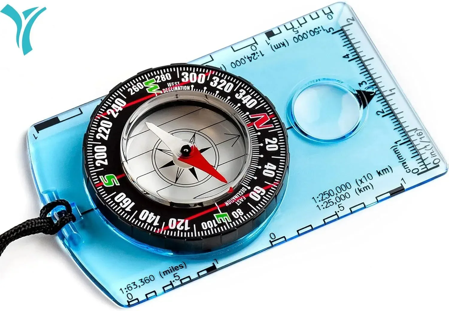 Fine Crafted Orienteering Compass – Advanced Baseplate Scout Compass with Noctilucent Display for Hiking Backpacking Survival Enhanced