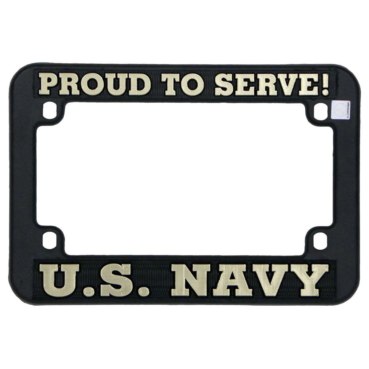 Clean Hot Leathers Proud To Serve U.S. Navy License Plate Frame MPA1709 Optimized