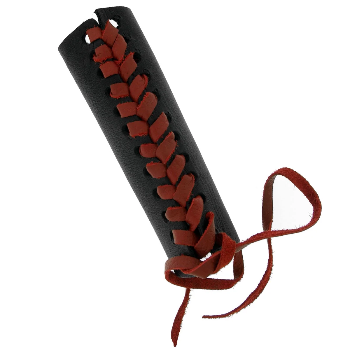 World-Class Hot Leathers Red Leather Throttle Cover TCB1012 Traditional
