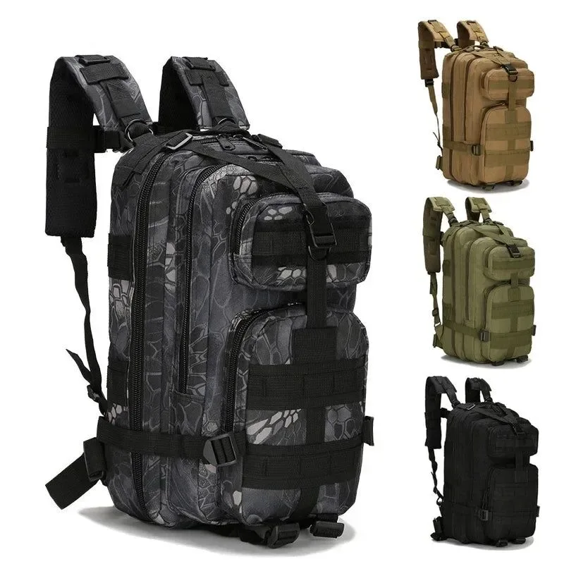 Official 20-30L Camo Tactical Backpack - Waterproof Nylon Trekking Fishing and Hunting Bag for Outdoor Sports Eco-Friendly