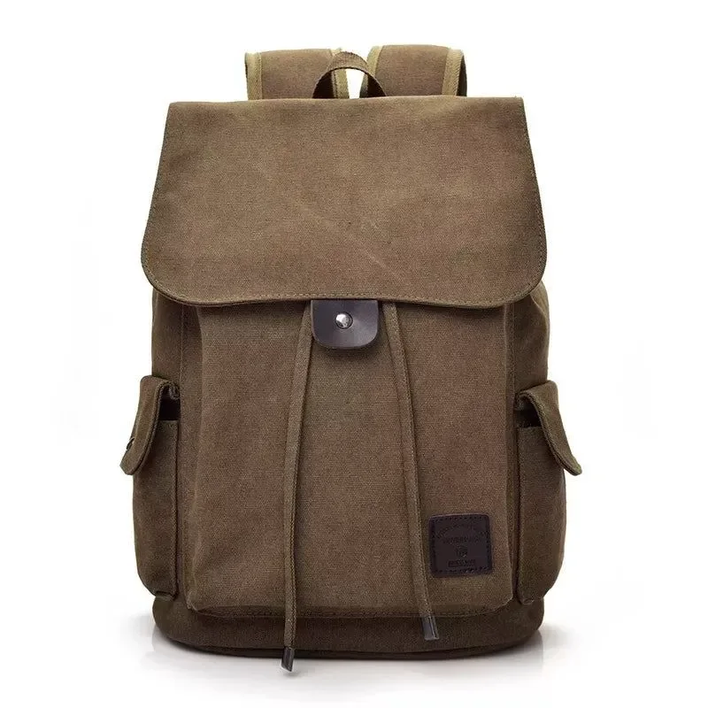 Outstanding High-Quality Canvas Men s Backpack - Large Shoulder School Bag for Travel Camping and Fashion Carefully Designed