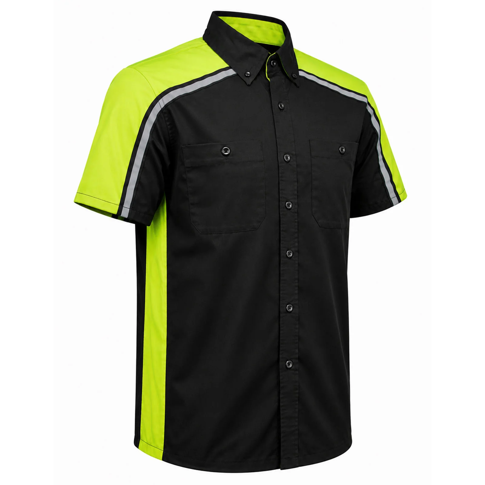 Superior MMCC Men's Delco Green Cotton Mechanic Shirt - MDM11604MMCC Delco Mechanic Shirt Environmentally Friendly