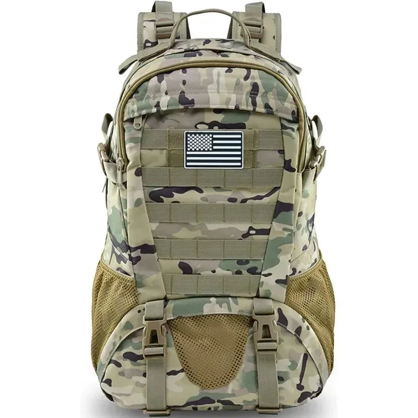 Verified 35L Waterproof Travel Backpack - Large Outdoor Hiking Camping and Trekking Rucksack for Men and Women Luxury