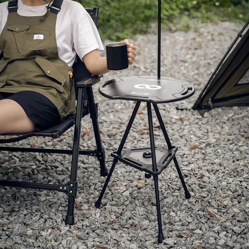 Premium Outdoor Camping Tactical Folding Table Multi-functional Lift Round Table Compact and Portable for Camping and Leisure Enhanced