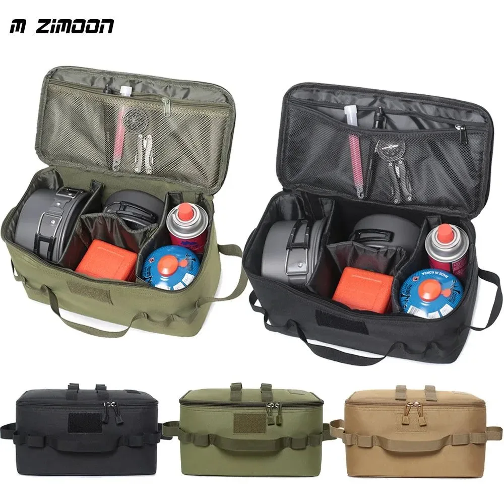 Comfortable Outdoor Storage Bag for Camping Gas Canister and Cookware Picnic Tools Organizer Carrier Fine