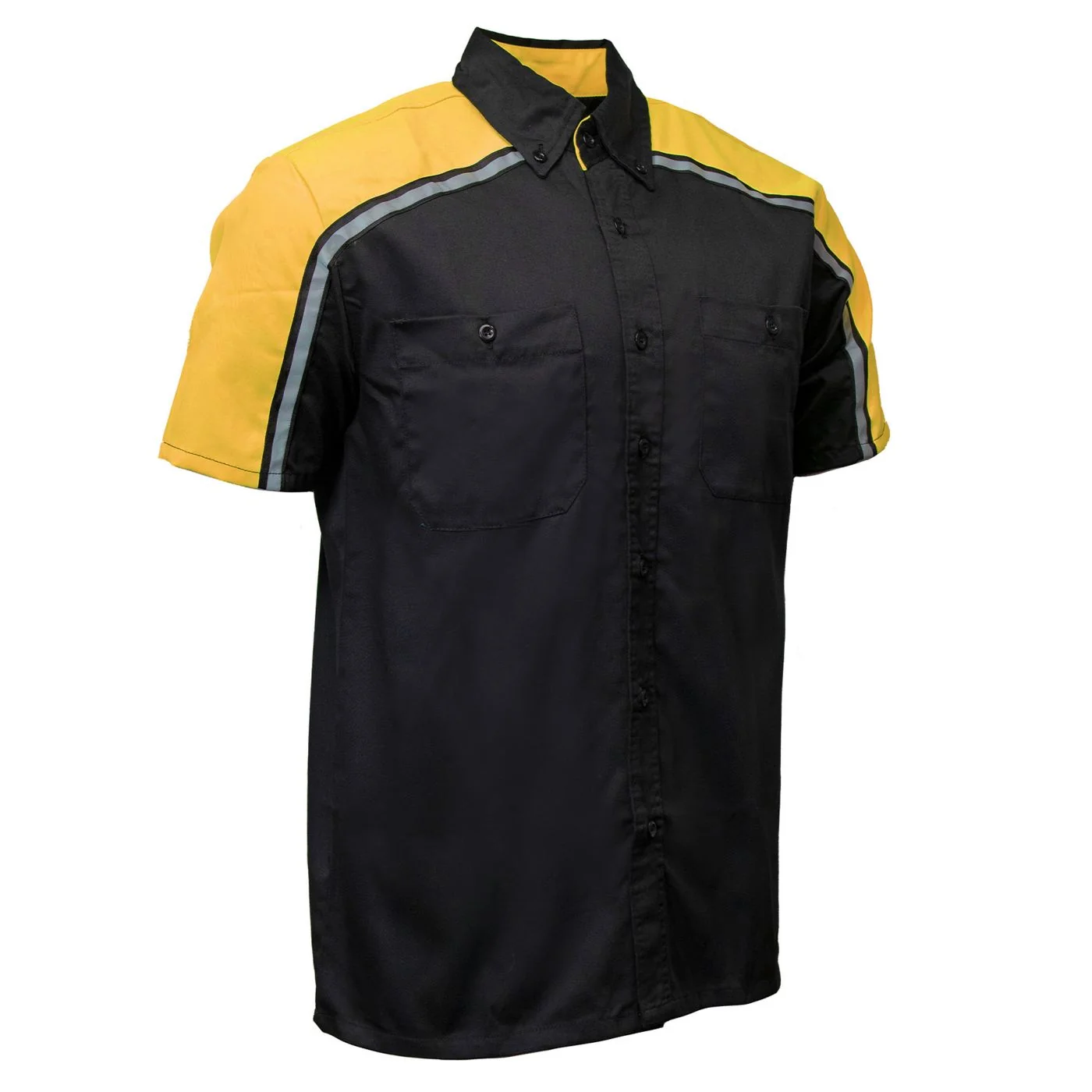 Expertly Made MMCC Men's Delco Yellow Cotton Mechanic Shirt - MDM11600MMCC Delco Mechanic Shirt Casual