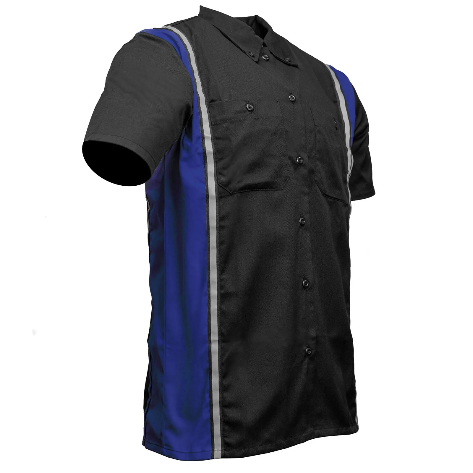 Effective MMCC Men's Driftline Blue Cotton Mechanic Shirt - MDM11609MMCC Driftline Mechanic Shirt Practical