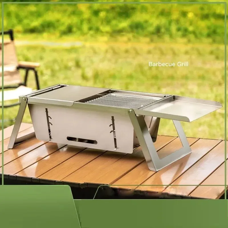 Reliable Portable BBQ Grill with Stainless Steel Bracket Superior