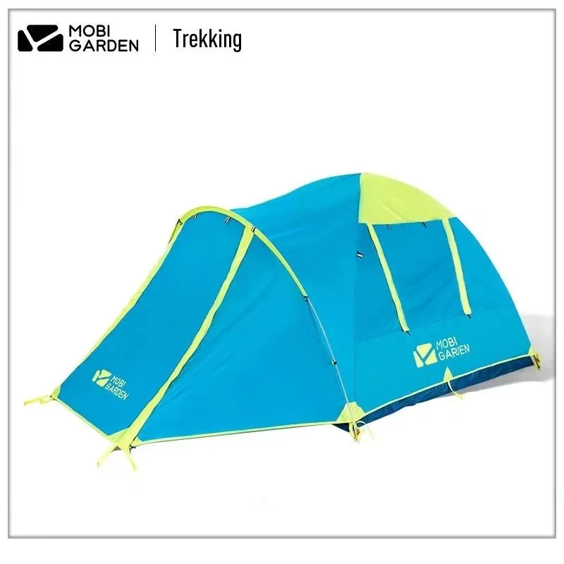 Excellent Outdoor Camping Mountaineering Windproof Rainproof Double Layer Tent Cold Mountain 3AIR Lobby Version Clean