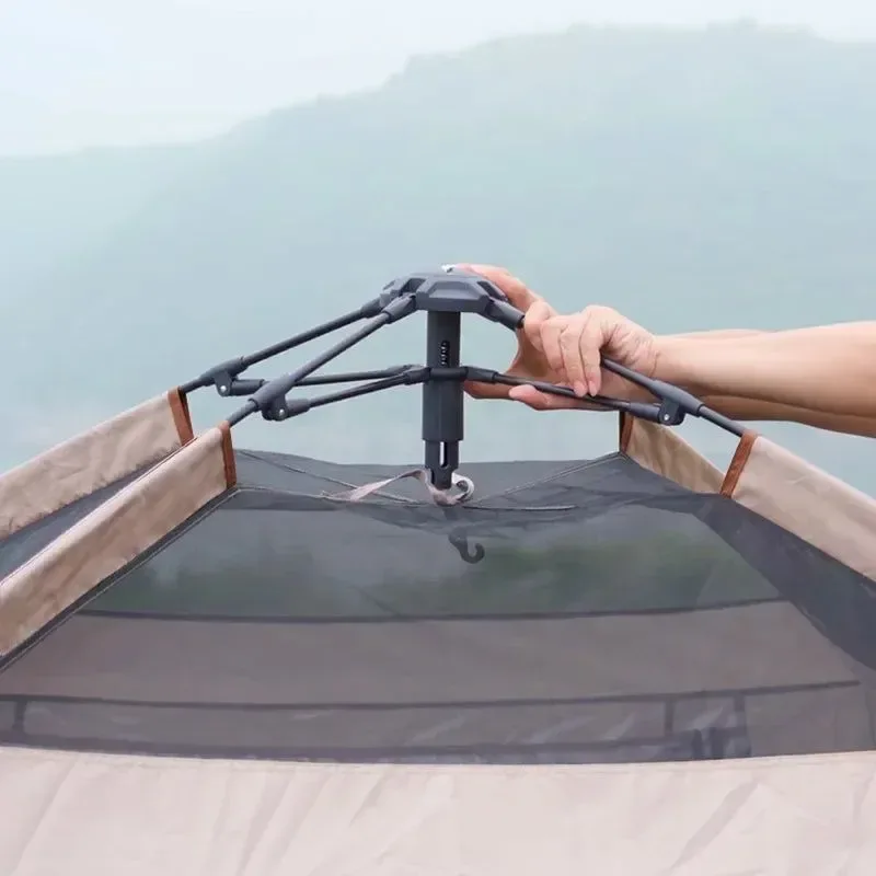 Authentic Quick-Opening Automatic Inflatable Tent Rain Wind and Sun Protection with Small Hat Tent Lightweight