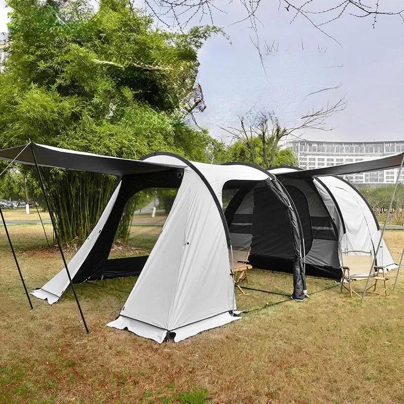 Outstanding 5-8 Person Blackout Tunnel Tent with Canopy – UPF100 Waterproof Family Camping Shelter Consistent