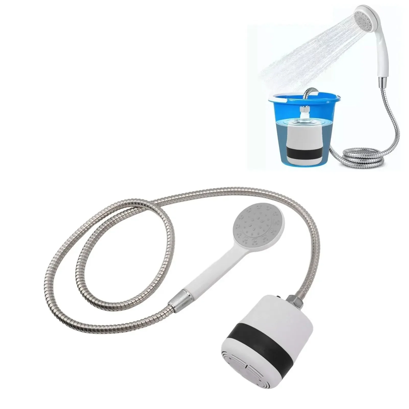 Trendy Portable Shower Camping Outdoor Shower Handheld Electric Shower Battery Powered Compact Handheld Rechargeable Camping Showerhead SPECIFICATIONS Official
